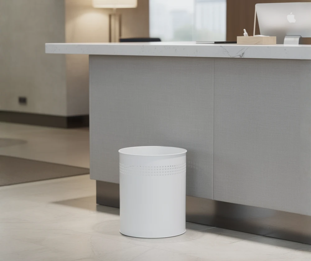 Cestini e gettacarte in metallo per uffici, casa e spazi pubblici